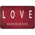 thumbnail image 1 of Love Knows No Distance Wedding Gift Non-Slip Absorbent Resist Dirt Doormat Entrance Rug Inside Floor Mats for Home Bedroom Kitchen Front Porch 16"×24", 1 of 4