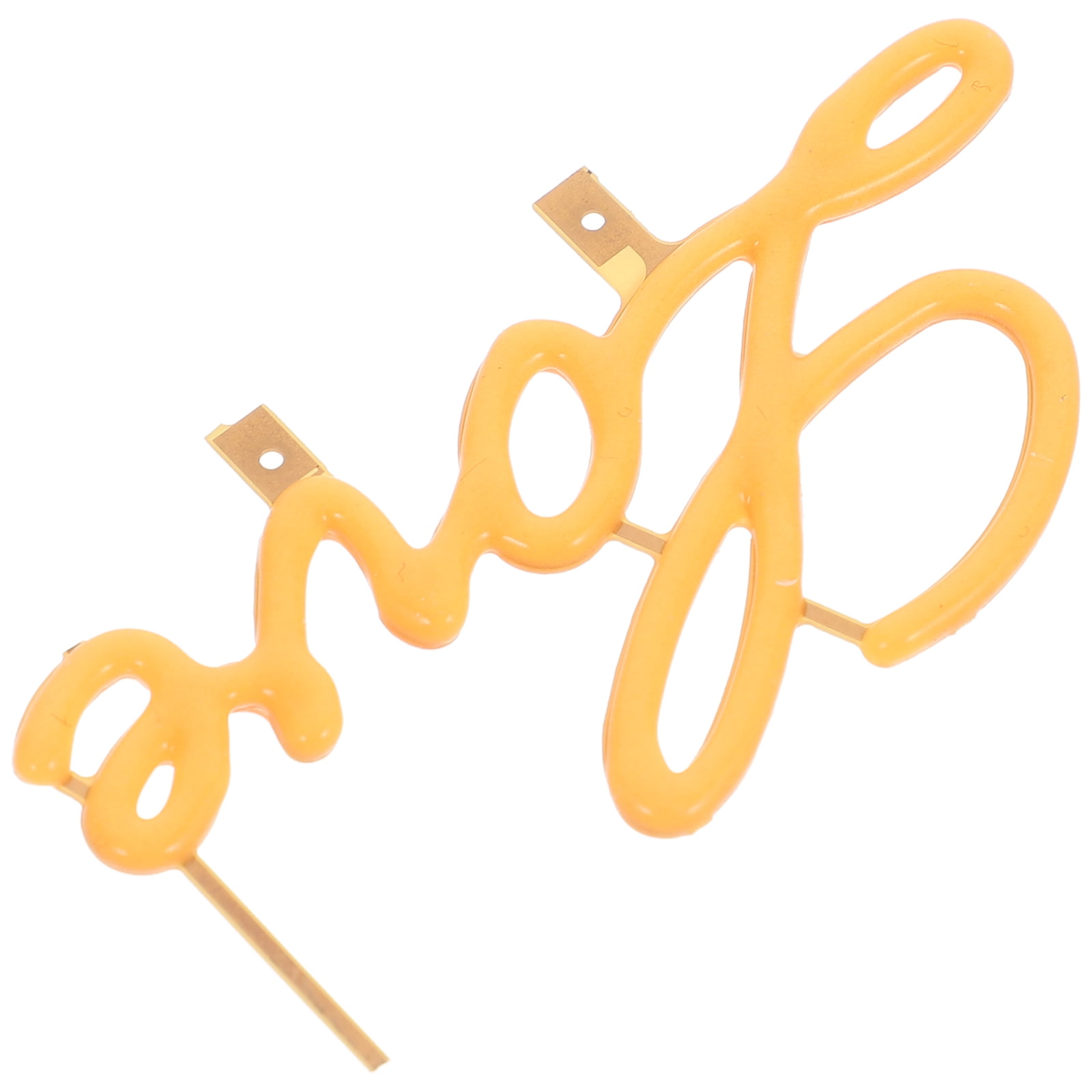 Love LED Neon Sign Yellow Light Up Letters for Valentine's Day ...