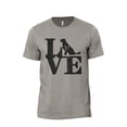 thumbnail image 1 of Love Labrador Men's Modern Fit Fun Casual T-Shirt Printed Graphic Tee Military Gray Small, 1 of 2