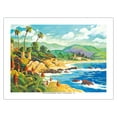 thumbnail image 1 of In Love with Laguna Beach - California - Seaside Ocean View - From an Original Watercolor Painting by Robin Wethe Altman - Bamboo Fine Art 290gsm Paper (Unframed) 12x16in, 1 of 4