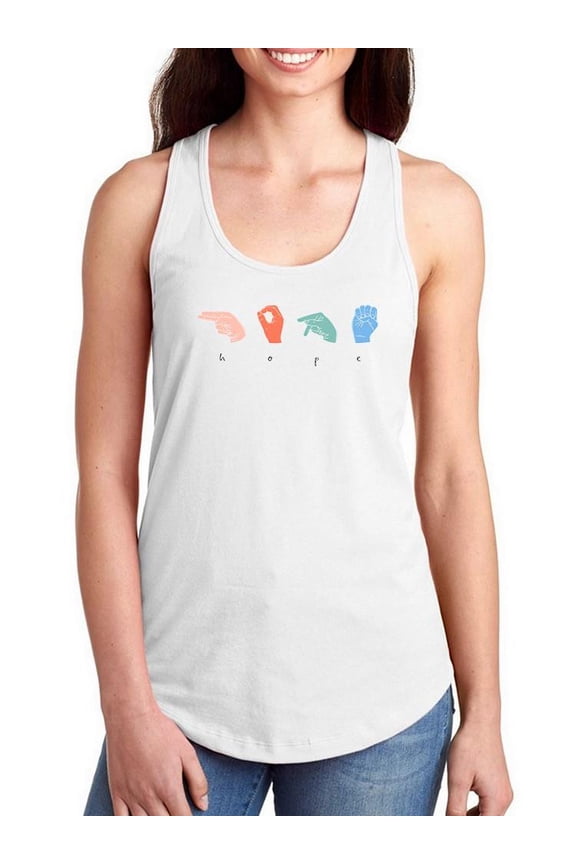 Love Languages I Racerback Tank Women -Emma Scarvey Designs, Female Small