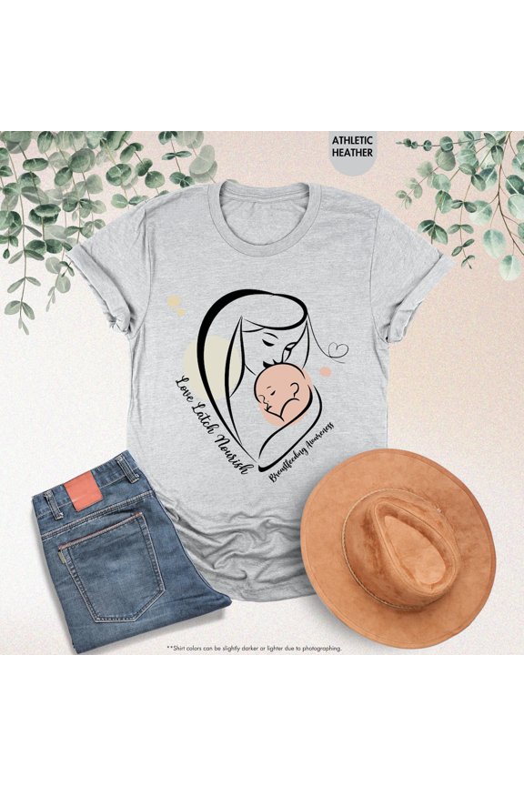 Love Latch Nourish Shirt, Breastfeeding Awareness Shirt, Lactation Consultant Shirt, Lactation Specialist Shirt, Lactation Nurse Shirt All Size S-5Xl