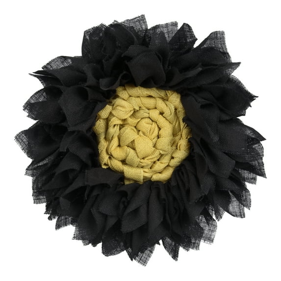 Love, Laugh, Craft 24" Dia. Burlap Flower Wreath Project Kit, Precut, Adult, Multi-Color, Weaving