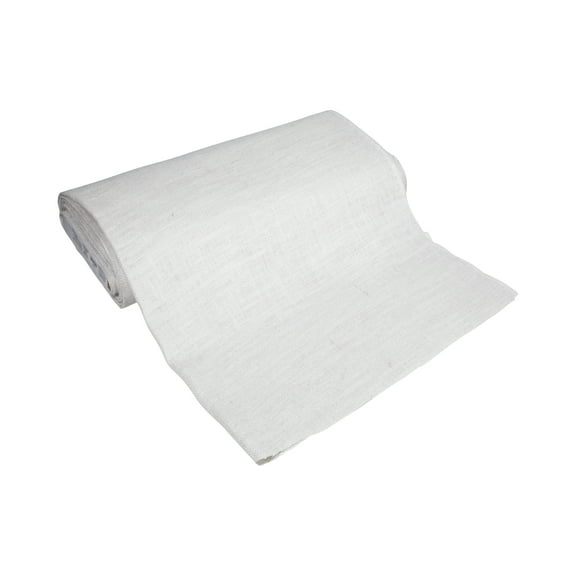 Love, Laugh, Craft 46" Jute Craft Fabric 12 yd By the Bolt, White