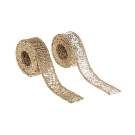 Love, Laugh, Craft Burlap Ribbon Set, 1.5"W x 3-Yds, Multi-color
