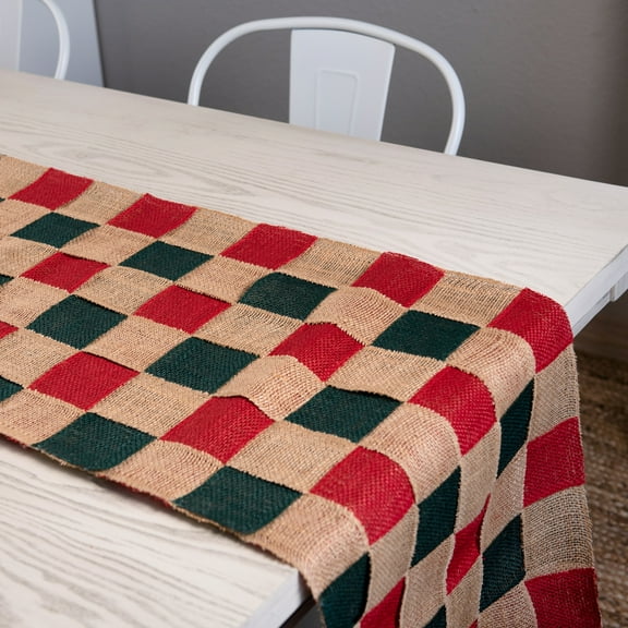 Love, Laugh, Craft Holiday Burlap Table Runner Project Kit, Precut, Multi-Color