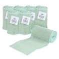 thumbnail image 1 of Love, Laugh, Craft Jute Burlap Roll, Finished Edges, 6"W x 5-Yd, 7-Pk, Precut, Mint Green, 1 of 10