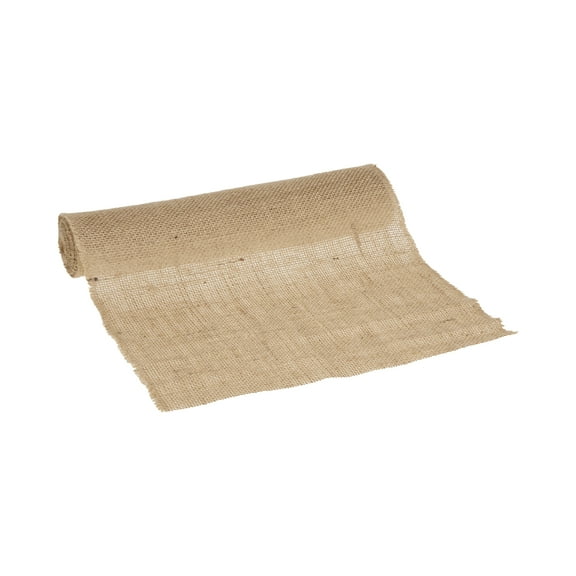 Love, Laugh, Craft Natural Jute Burlap Table Runner Roll, Ribbons, 12"W x 3-Yards