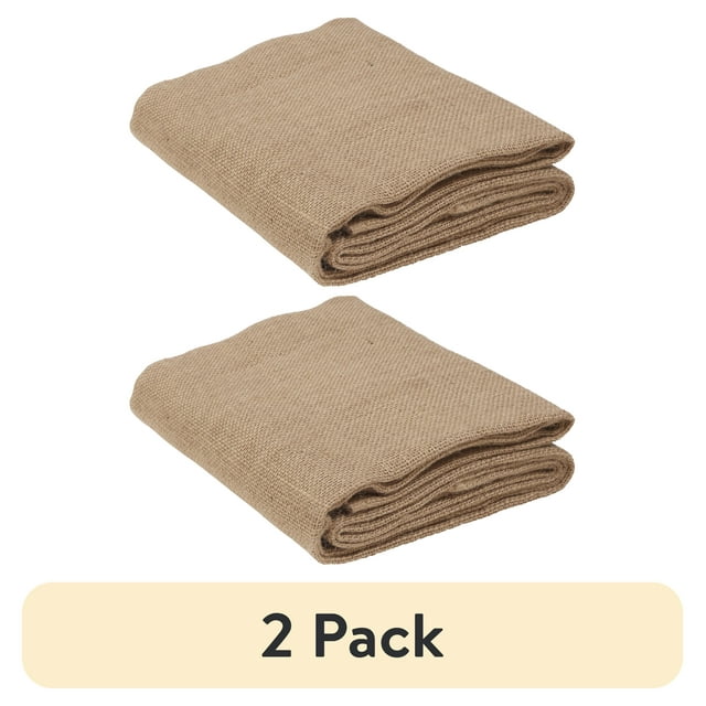 (2 Pack) Love, Laugh, Craft Precut Natural Burlap, 46