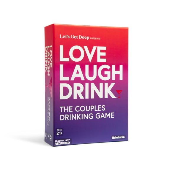 Love Laugh Drink by Relatable, Couples Drinking Games for Adults, Date Night Ideas