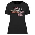 thumbnail image 1 of Love Laughter Happily T-Shirt Women -Image by Shutterstock, Female XX-Large, 1 of 2