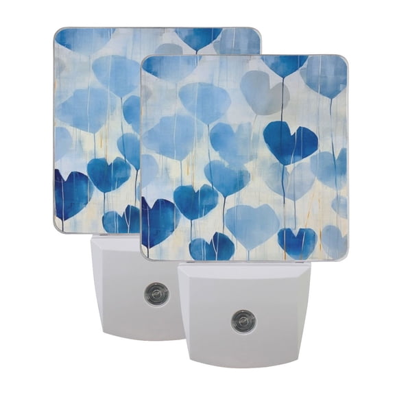 Love Leaves LED Night Light with Smart Sensor Plug Into Wall Dusk to Dawn 2 packs