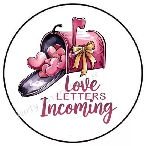 Love Letter Incoming Valentines Day Sticker Party Favors Sticker ...