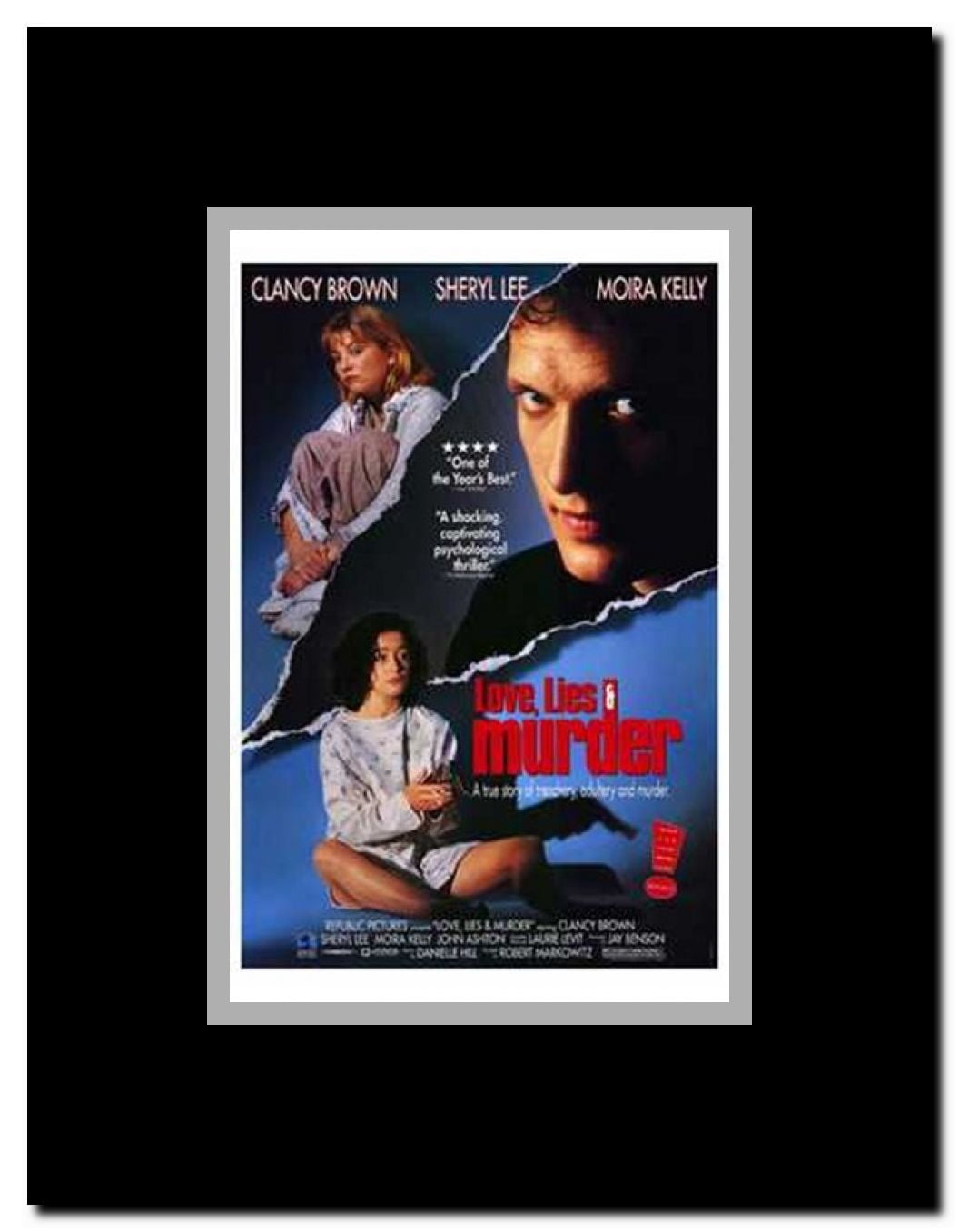 Love Lies and Murder Framed Movie Poster