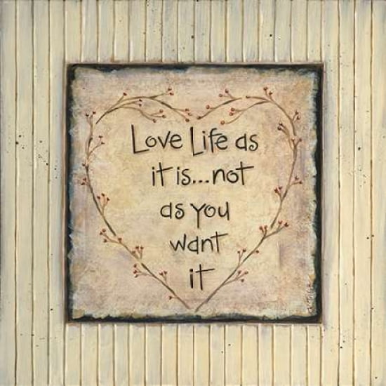 Love Life Canvas Art - Karen Tribbet (24 x 24)
