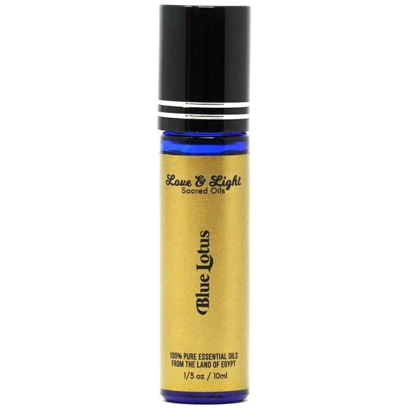 Love & Light Blue Lotus Essential Oil 100% pure 10ml roller bottle applicator