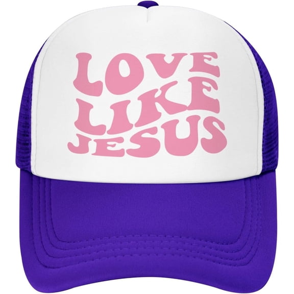 Love Like Jesus Hat Mesh Baseball Caps Women Men Trucker Hat