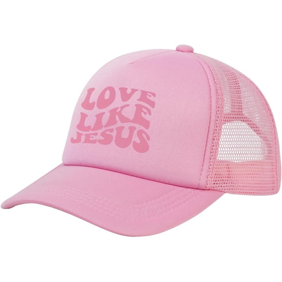 Love Like Jesus Hat Mesh Baseball Caps Women Men Trucker Hat