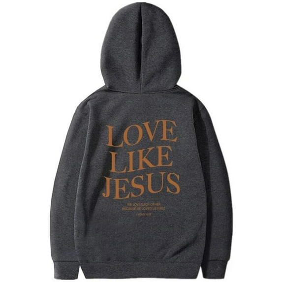 Love Like Jesus Inspirational Christian Hoodie Faith Based Religious Hoodies