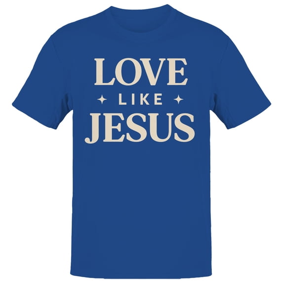 Love Like Jesus Men's Royal Blue T-shirt