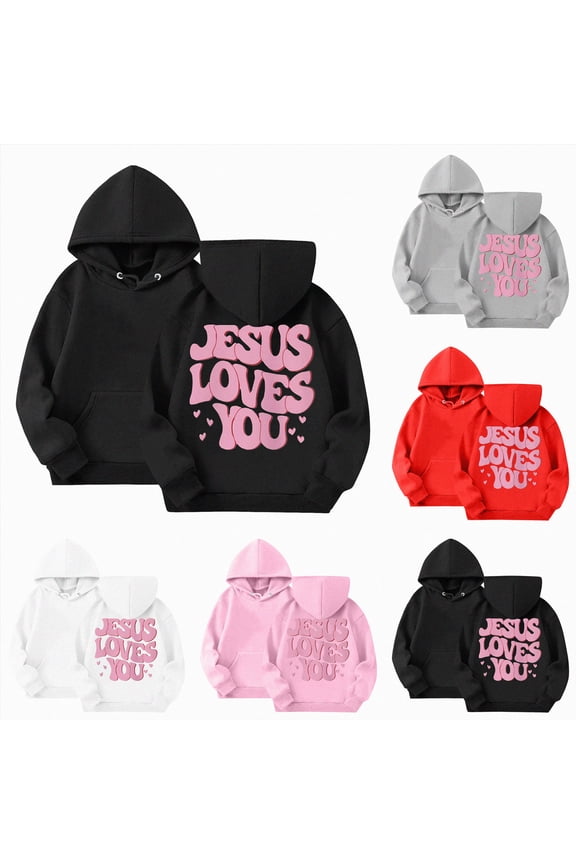 Love Like Jesus Trendy Sweatshirt, Retro Preppy Smile Oversized Hoodie, Trendy Crewneck y2k Aesthetic Sweatshirt, Vsco Girl, Trendy Hoodie (Black,10-11 Years)