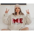 thumbnail image 1 of Love Like Jesus Valentine's Day Christian Heart Faith Religious Sweatshirt All Size S-5Xl, 1 of 5