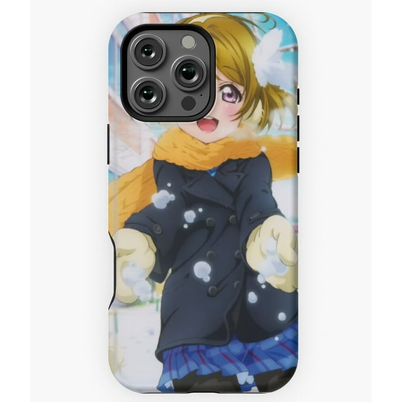 Love Live Hanayo's Winter Wish Anime Phone Case for iPhone 16 15 14 13 12 11 Pro Max