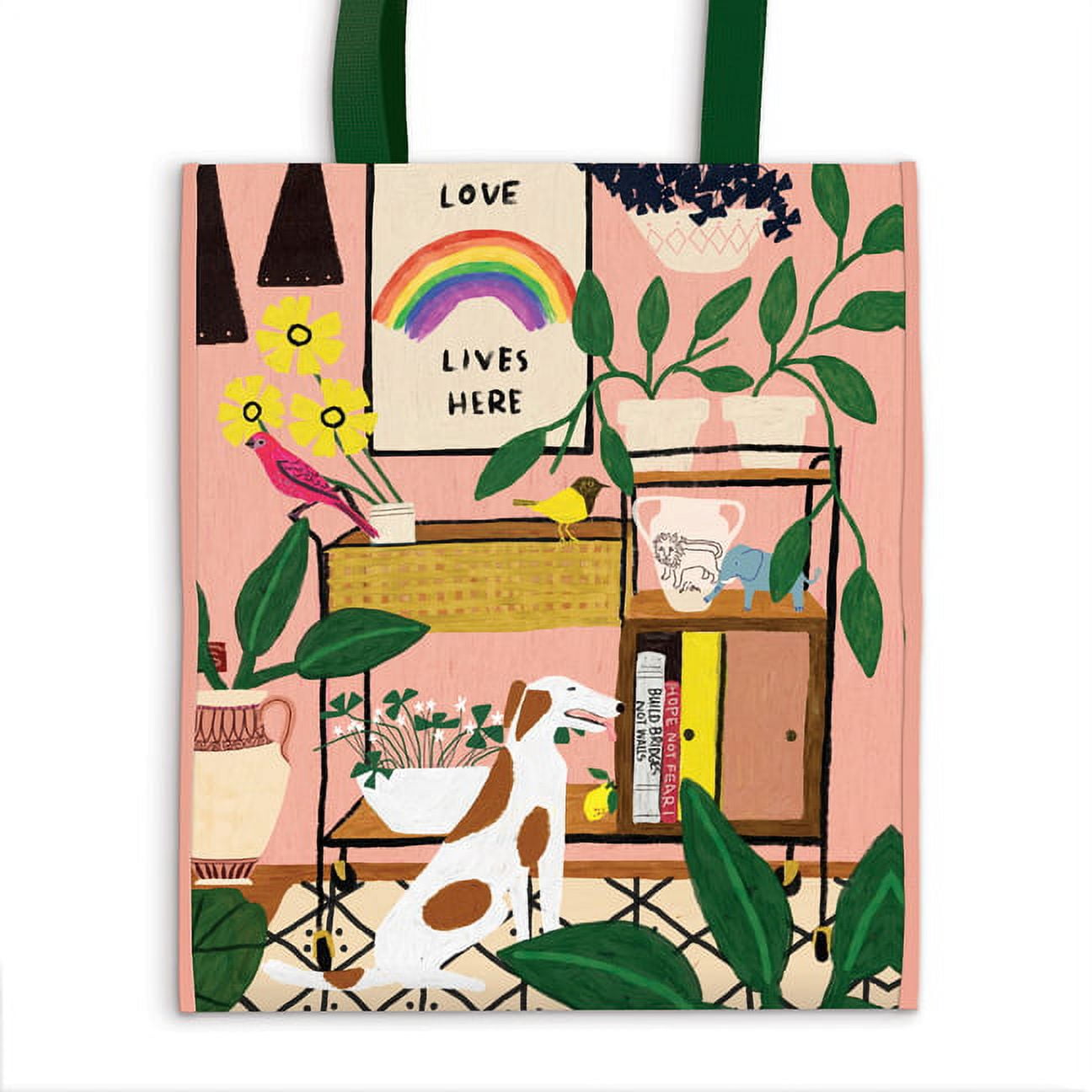 Borsa Shopper In Nylon Pieghevole Galison Sweet Confections, Riutilizzabile, Leggera, Con Stampa Di Dolci, Si Ripiega A Fetta Di Torta - 4