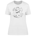 thumbnail image 1 of Love Llama Cute Flowers T-Shirt Women -Image by Shutterstock, Female Small, 1 of 2