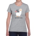 thumbnail image 1 of Love Llamas T-Shirt Women -GoatDeals Designs, Female Small, 1 of 4