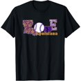 thumbnail image 1 of Love Louisiana Baseball Game Day Sports T-Shirt, 1 of 4