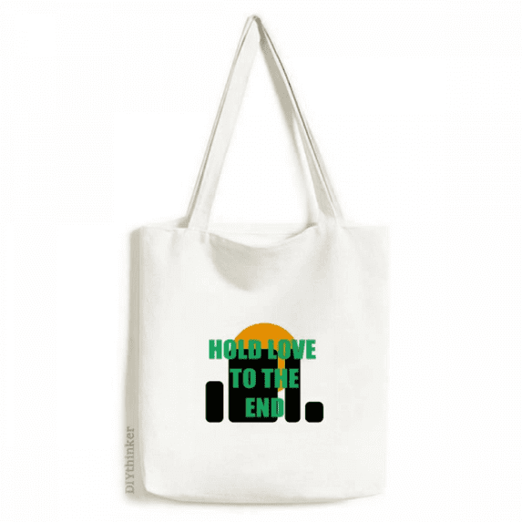 Love Lovers Forever Tote Canvas Bag Shopping Satchel Casual Handbag