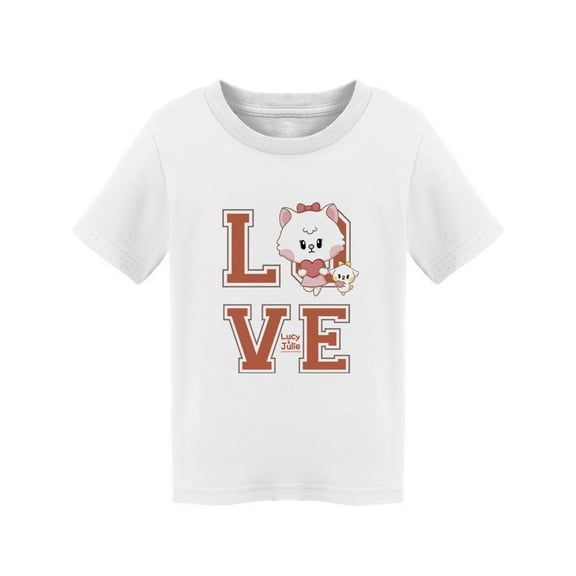 Love - Lucy And Julie T-Shirt Toddler -Electural Designs,  2 Toddler