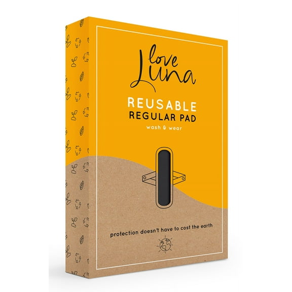 Love Luna Women's Love Luna Reusable Cotton Snap-On Regular Pad - Womens - Female