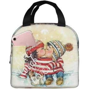 Love Lunch Bags For Womens Reusable Insulated Lunch Box Cooler Tote Suitable Work Picnic Office Travel Beach