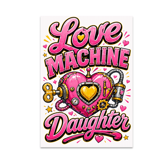 Love Machine Daughter Poster Art - Loving Daughter Decor - 13x19 Poster Print