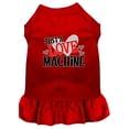 thumbnail image 1 of Dog Dress, Pet Dog  Cat Dress Screen Printed, "Just A Love Machine", 1 of 11