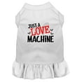 thumbnail image 1 of Dog Dress, Pet Dog  Cat Dress Screen Printed, "Just A Love Machine", 1 of 11