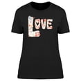 thumbnail image 1 of Love Made Of Multiple Doodles Tee Women's -Image by Shutterstock, 1 of 2
