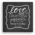 thumbnail image 1 of Love Makes Everything Possible 16" x 16" Canvas, 1 of 1