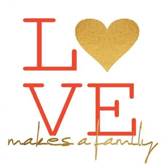 Love Makes Family Canvas Art - Amber Berninger (24 x 24)