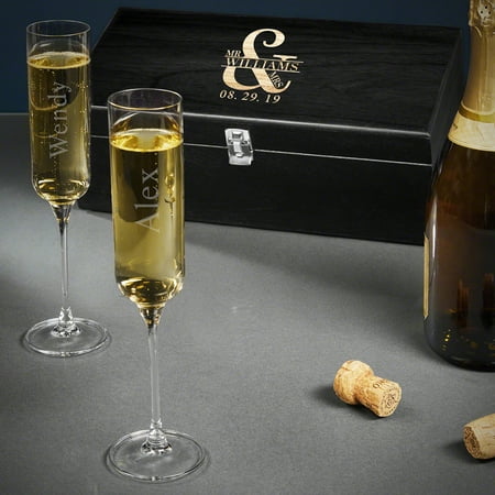Love & Marriage Custom Champagne Flute Box Set