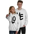 thumbnail image 1 of Love Matching Set Engagement Photos Unisex Plus Fleece Graphic Sweatshirt Brisco Brands 4X, 1 of 6
