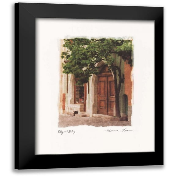 Love, Maureen 12x14 Black Modern Framed Museum Art Print Titled - Elegant Entry