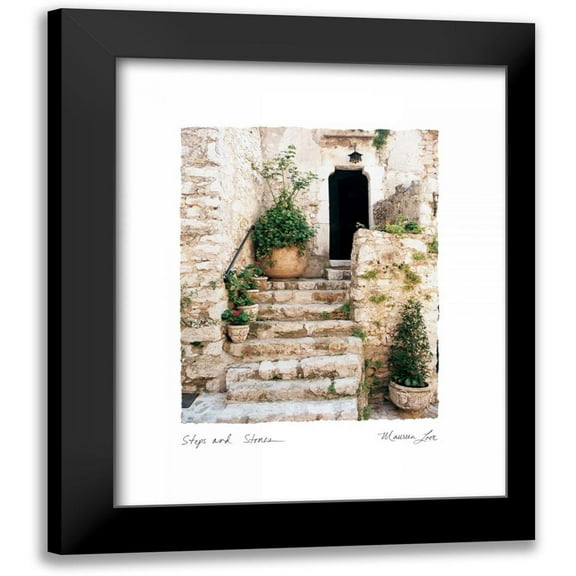 Love, Maureen 12x14 Black Modern Framed Museum Art Print Titled - Steps n Stones