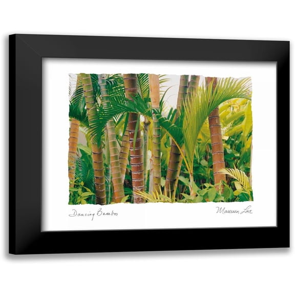 Love, Maureen 14x12 Black Modern Framed Museum Art Print Titled - Dancing Bamboo