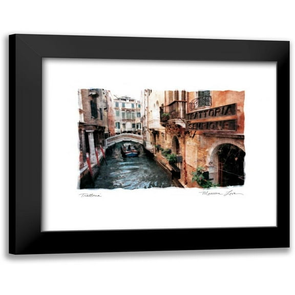 Love, Maureen 14x12 Black Modern Framed Museum Art Print Titled - Trattoria