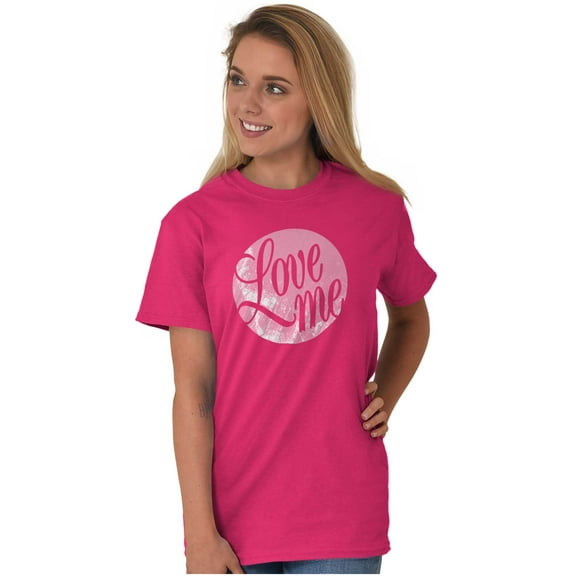 Love Me Cute Valentines Day Romantic Women's Graphic T Shirt Tees Brisco Brands S