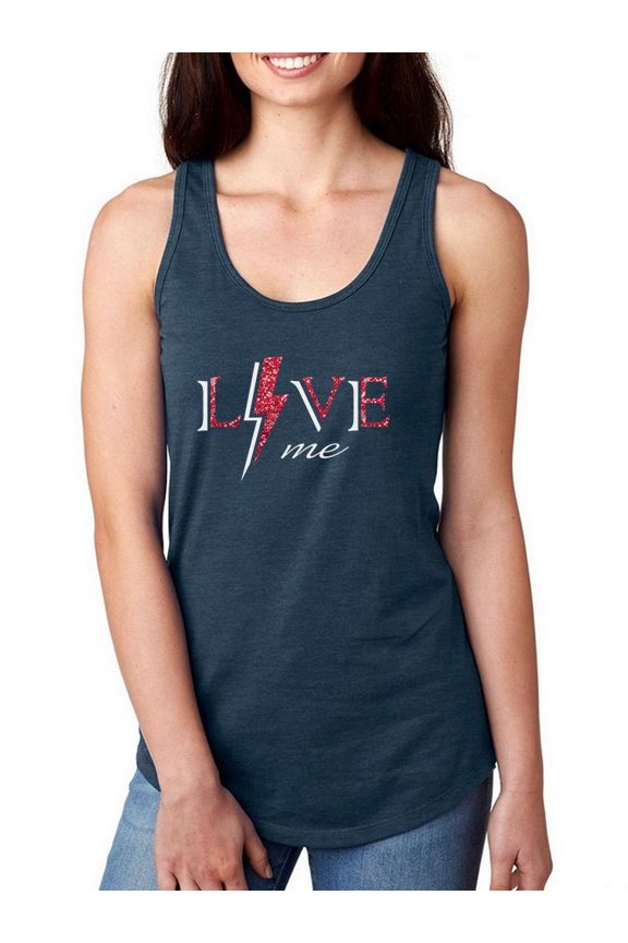 Love Me Lightning Racerback Tank Women -Image by Shutterstock, Female Medium