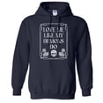 thumbnail image 1 of Love Me Like My Demons Do Hoodie Sweatshirt Unisex 2X-Large Navy, 1 of 5